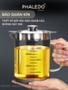 Ca Lọc Dầu Ăn Thuỷ Tinh Borosilicate, Bình Lọc Dầu Ăn Nắp Inox 304 Cao Cấp Dung Tích Lớn (800ML, 1000ML, 1300ML) PHALEDO ảnh 4