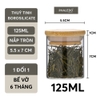 Lọ Thuỷ Tinh Có Nắp Gỗ Tre Borosilicate Chịu Nhiệt, Không Chứa Chì Cao Cấp PHALEDO (PL-0360) ảnh 11