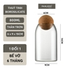Lọ Thủy Tinh Borosilicate Chịu Nhiệt, Không Chứa Chì, Đa Năng Nắp Gỗ Keo - Nắp Viên Bi (P - 0370) ảnh 12