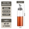 Bình đựng dầu ăn thuỷ tinh borosilicate có vòi & tay cầm inox 304, nắp đậy kín nhựa ABS đựng gia vị đa năng Phaledo - gia dụng plus