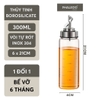 Bình đựng dầu ăn thuỷ tinh borosilicate có vòi & tay cầm inox 304, nắp đậy kín nhựa ABS đựng gia vị đa năng Phaledo - gia dụng plus