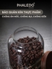 HŨ THỦY TINH BOROSILICATE CAO CẤP ĐA NĂNG CỔ CAO TRƠN NẮP GỖ KEO PHALEDO (PL-0373B) ảnh 6