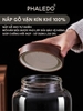 HŨ THỦY TINH BOROSILICATE CỔ CAO XOẮN NẮP GỖ KEO DUNG TÍCH LỚN PHALEDO (PL-0373A) ảnh 6