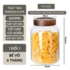 HŨ THỦY TINH BOROSILICATE CỔ CAO XOẮN NẮP GỖ KEO DUNG TÍCH LỚN PHALEDO (PL-0373A) ảnh 11