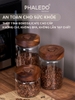 HŨ THỦY TINH BOROSILICATE CÓ VAN XẢ KHÍ, NẮP VẶN KÍN KHÍ, BẢO QUẢN THỰC PHẨM CHỐNG ẨM MỐC PHALEDO (PL-0374) ảnh 7