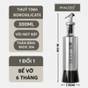 Bình đựng dầu ăn thuỷ tinh borosilicate có vòi & tay cầm inox 304, nắp đậy kín nhựa ABS đựng gia vị đa năng Phaledo - gia dụng plus