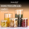 Bình Thủy Tinh Borosilicate Ủ Dưa Muối, Kim Chi, Củ Kiệu, Trái Cây Chua Ngọt, Dung Tích Lớn Phaledo (PL-0375) ảnh 11