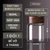 Hũ Thuỷ Tinh Có Nắp Xoắn Gỗ Keo Đựng Đồ Đa Năng Như Trà, Cafe, Đồ Ăn... Cho Gia Đình Decor Sang Trọng PHALEDO (P-0362) ảnh 12