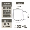 Cốc Thuỷ Tinh Borosilicate 2 Lớp Cách Nhiệt Có Tay Cầm Cao Cấp PHALEDO P-0924 ảnh 12
