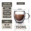 Cốc Thuỷ Tinh Borosilicate 2 Lớp Cách Nhiệt Thon Quai Có Tay Cầm Cao Cấp PHALEDO P-0924 ảnh 11