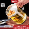 Video Ca Lọc Dầu Ăn Thuỷ Tinh Borosilicate, Bình Lọc Dầu Ăn Nắp Inox 304 Cao Cấp Dung Tích Lớn (800ML, 1000ML, 1300ML) PHALEDO