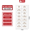 Nhãn Dán Phân Loại Gia Vị Decal Dán Cho Hủ Gia Vị & Bình Dầu Ăn, Nước Mắm - Phaledo ảnh 11