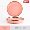 🔴OUTLET | Chén chấm, chén cơm, tô bát & đĩa sứ màu hồng phấn, hồng vân đá cao cấp phong cách Bắc Âu ảnh 10
