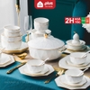 Video 🔴OUTLET | Bộ chén bát sứ KIM CƯƠNG (White Diamons) cao cấp nhập khẩu