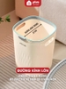 Thùng rác vuông 15L- Có vòng nén giữ túi rác thông minh, gọn gàng dùng cho nhà bếp, phòng khách ảnh 5