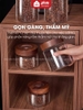 Hũ thủy tinh Borosilicate có van xả khí, hủ đựng thực phẩm kín khí cao cấp, chống ẩm mốc PHALEDO ảnh 9