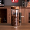 Hũ thủy tinh Borosilicate có van xả khí, hủ đựng thực phẩm kín khí cao cấp, chống ẩm mốc PHALEDO ảnh 12