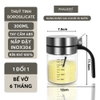Lọ gia vị thuỷ tinh borosilicate, nắp & tay cầm inox 304 cao cấp đựng gia vị kín 100% chống ẩm, an toàn Phaledo PL-0338 ảnh 12