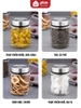 Hũ Thủy Tinh Nắp Inox304 Không Gỉ, Hũ Đựng Thực Phẩm Thủy Tinh Borosilicate An Toàn Sức Khỏe PHALEDO ảnh 9