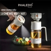 Chai Đựng Dầu Ăn, Nước Mắm Thuỷ Tinh Borosilicate 2 Chế Độ Phun Và Rót LISSAxPHALEDO (PL-0343) ảnh 1