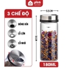 Lọ Rắc Gia Vị Thủy Tinh, Hủ Gia Vị 3 Chế Độ Rắc,Xoay 360, Thủy Tinh Cao Cấp An Toàn Sức Khỏe PHALEDO ảnh 11