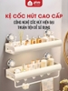 Kệ Đa Năng Cốc Hút Không Khoan Đục Chịu Tải 30Kg - Kệ Nhà Tắm Thép Carbon Không Gỉ Tiện Lợi ảnh 2