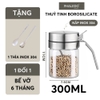 Lọ gia vị thuỷ tinh borosilicate, nắp & tay cầm inox 304 cao cấp đựng gia vị kín 100% chống ẩm, an toàn Phaledo PL-0338 ảnh 10