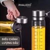 Chai đựng dầu ăn, nước tương nắp inox 304 đậy kín, dùng 1 tay tiện lợi cho nhà bếp Phaledo (PL-0335) ảnh 1