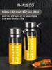 Chai đựng dầu ăn, nước tương nắp inox 304 đậy kín, dùng 1 tay tiện lợi cho nhà bếp Phaledo (PL-0335) ảnh 2
