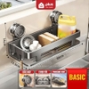 Kệ Đựng Đồ Rửa Chén Không Khoan Tường, Thép Carbon Cao Cấp, Kệ Nhà Bếp Đa Năng, Không Gỉ Sét ảnh 11