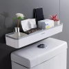 Kệ Chữ Nhật Dán Tường Dài, Kèm Thanh Treo Khăn Cực Kỳ Tiện Lợi SHUANGQING (SQ-0102) - gia dụng plus