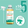 Xịt làm sạch cặn canxi, nước cứng chuyên sâu ANTI CALC Stanhome tiêu chuẩn Air Label Score 500ml