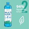 Nước lau sàn hương cam, bưởi, bạc hà Multi Floor Ecolabel 1000ml