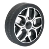 bánh xe AGV cao su đen 125*41mm phi 8mm tải 200Kg