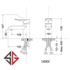 voi-nong-lanh-lavabo-caesar-b490cp