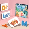 Bộ Giáo Cụ Montessori Bảng chữ cái bằng gỗ và hình con vật