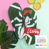 Dép Lào Feetlove 1 cm xanh lá hình con kiến