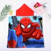 Khăn tắm choàng cho bé người nhện Spiderman có mũ trùm đầu màu xanh dương