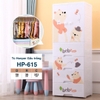 Tủ nhựa 5 tầng treo quần áo, đựng đồ chơi, bỉm sữa GẤU NÂU BROWN CAYABE cho bé và gia đình