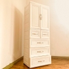 Tủ kệ nhựa đựng quần áo, đồ chơi CAYABE 5 tầng cho bé màu trắng (size 148x60x36 cm)