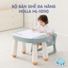 Bàn ghế nhựa Lego CAYABE Holla đa năng hai mặt size to 78x53x50 cm màu xanh