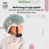 Mũ nón bảo hộ PHẢN QUANG cho bé xe đạp, xe scooter Scoot and Ride khi chơi thể thao - size XXS (màu xanh FOREST)