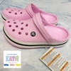 Dép cá sấu Crocs Band màu Hồng nhạt đế viền đen