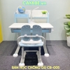 Bộ bàn ghế chống gù, chống cận học sinh CAYABE CB-005 dài 90cm màu xanh