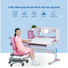 Bàn học thông minh chống gù, chống cận cho trẻ em dài 1m màu hồng CAYABE mã CB-71000