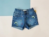 Quần Short jean  bé gái cầu vồng màu xanh đậm