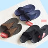 Dép kiểu nữ Feetlove cao cấp cao 3 cm - Dép kẹp đính đá xanh đen