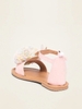 Giày Sandal bé gái Pony màu hồng