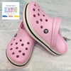 Dép cá sấu Crocs Band màu Hồng nhạt đế viền đen