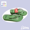 Dép kẹp nữ Feetlove 3 cm xanh lá hình con thỏ